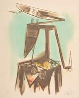 Wifredo Lam Taureau Lithograph, Signed Edition - Sold for $1,280 on 12-03-2022 (Lot 861).jpg